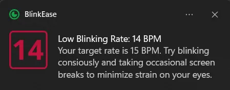 low bpm alert reminder